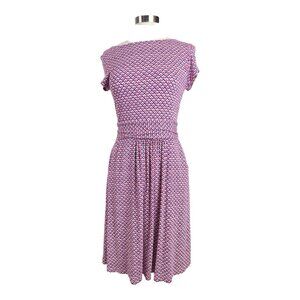 Boden Dress Womens 8 Ameila Jersey Knit geometric office casual NEW NWT